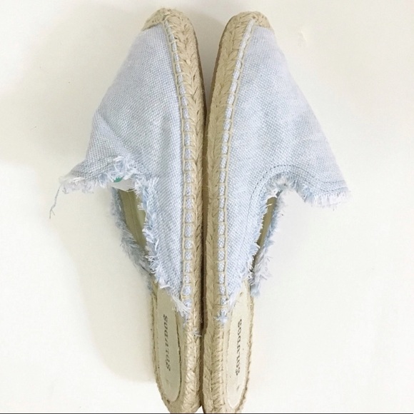 NWOT Saludos Chambray Espadrille Mules - Picture 4 of 4